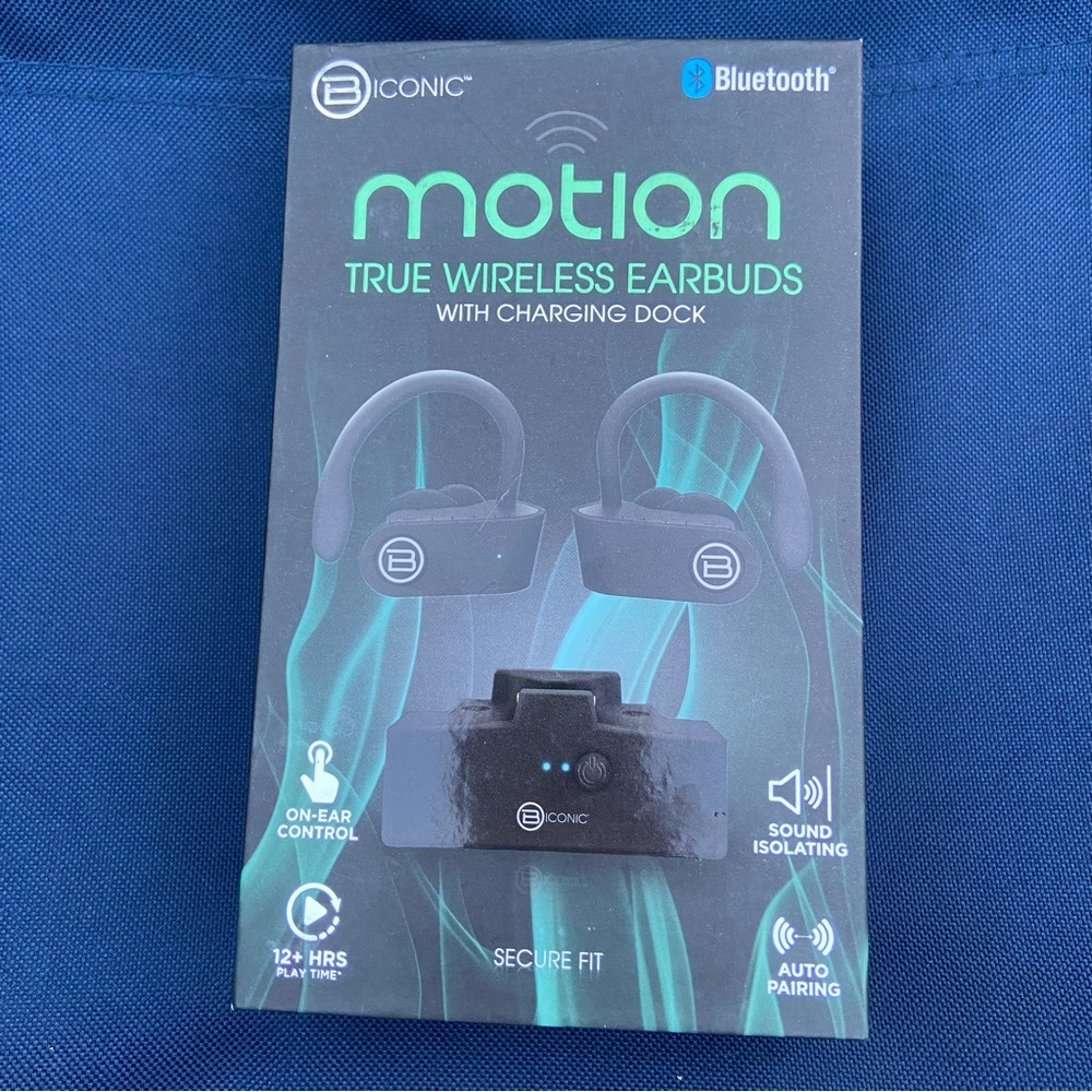 Motion Bluetooth wireless earbuds black